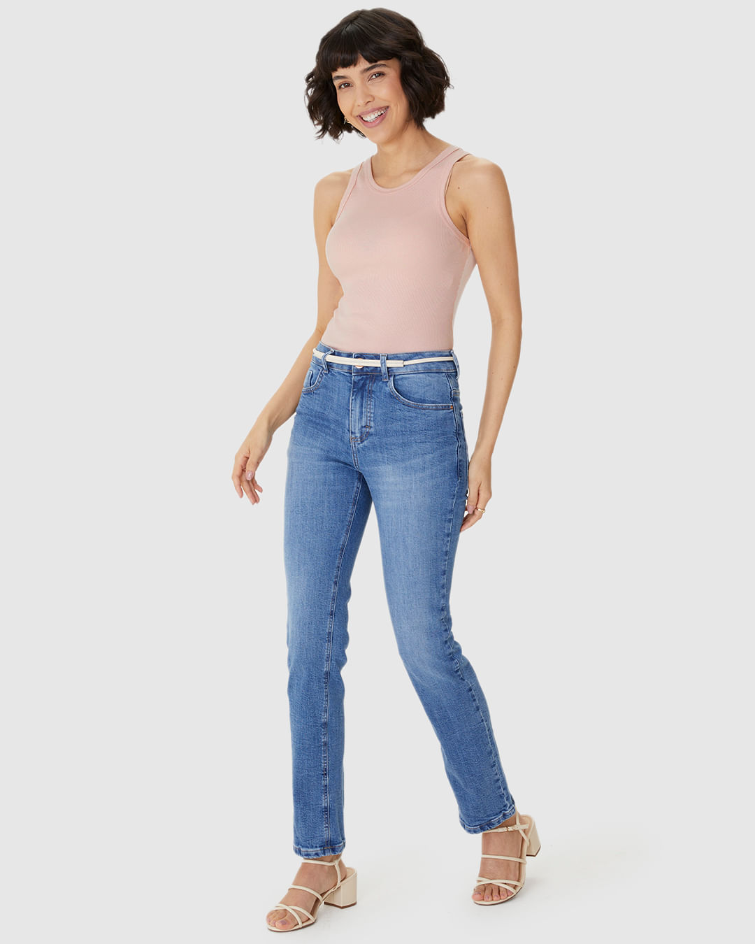 Regata Básica Feminina Decote U Em Ribana - Imagem 17