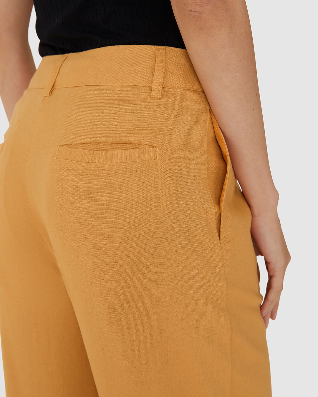 Calça Alfaiataria Feminina Cintura Alta Em Viscolinho - Imagem 15