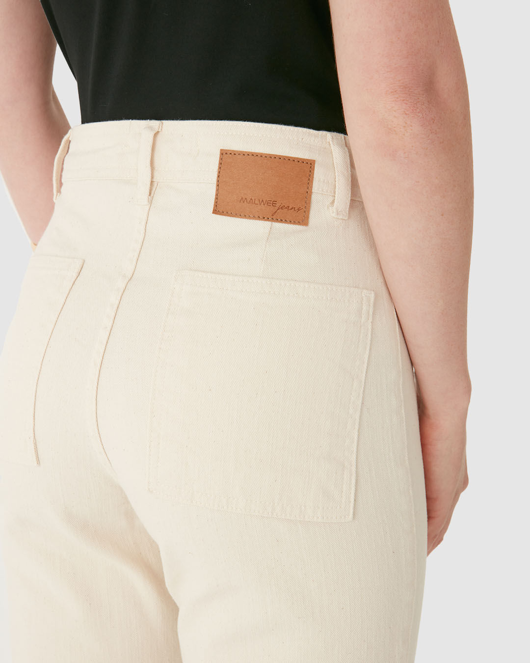 Calça Straight Cropped Feminina Bolso Funcional Em Sarja Com Elastano - Imagem 33