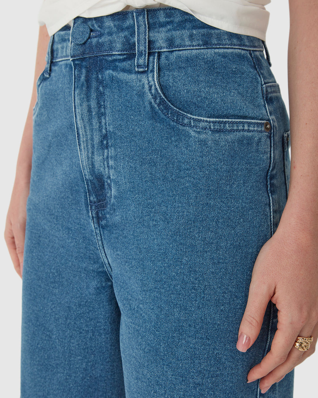 Bermuda Feminina Jorts Bolso Funcional Em Jeans Com Elastano - Imagem 28