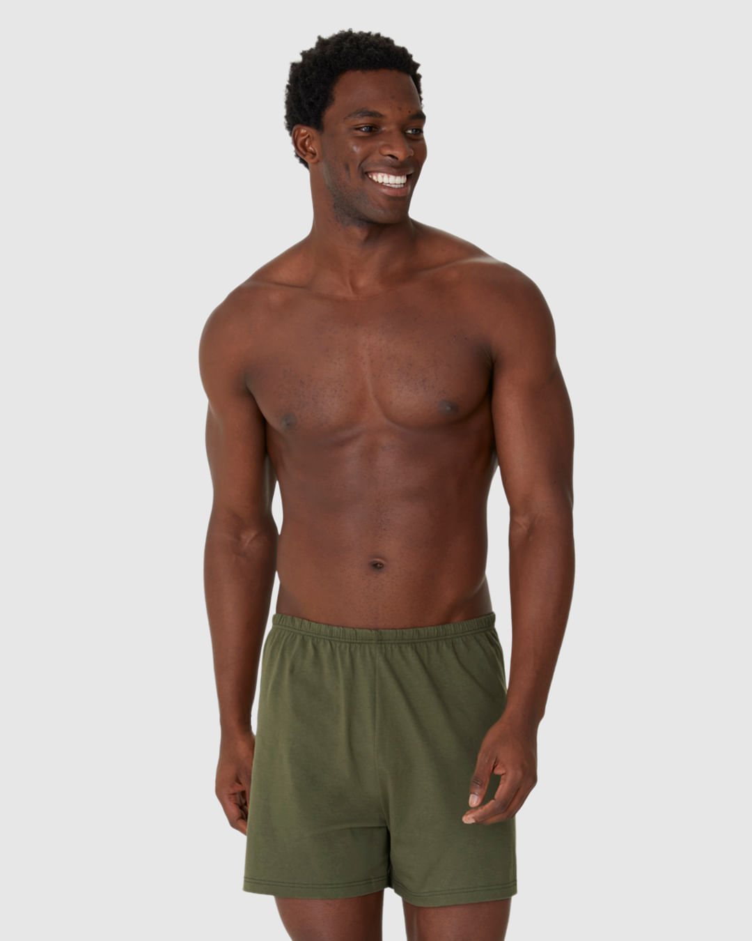 Shorts Masculino De Pijama Cós Elástico Em Algodão - Imagem 24