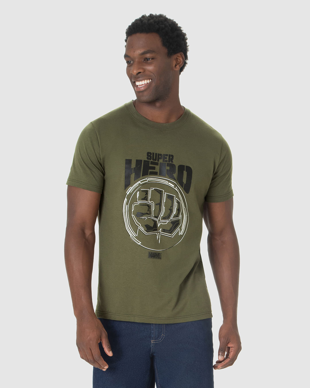 Camiseta Masculina Avengers Super Hero Em Algodão - Imagem 5
