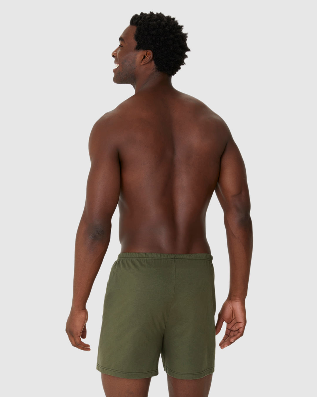 Shorts Masculino De Pijama Cós Elástico Em Algodão - Imagem 5