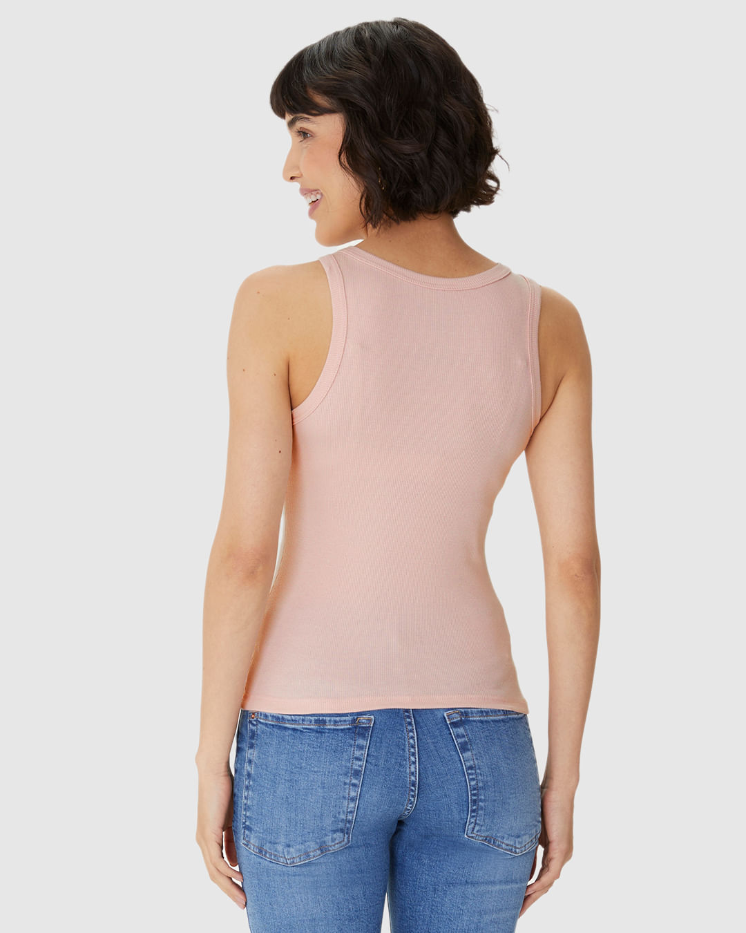 Regata Básica Feminina Decote U Em Ribana - Imagem 20