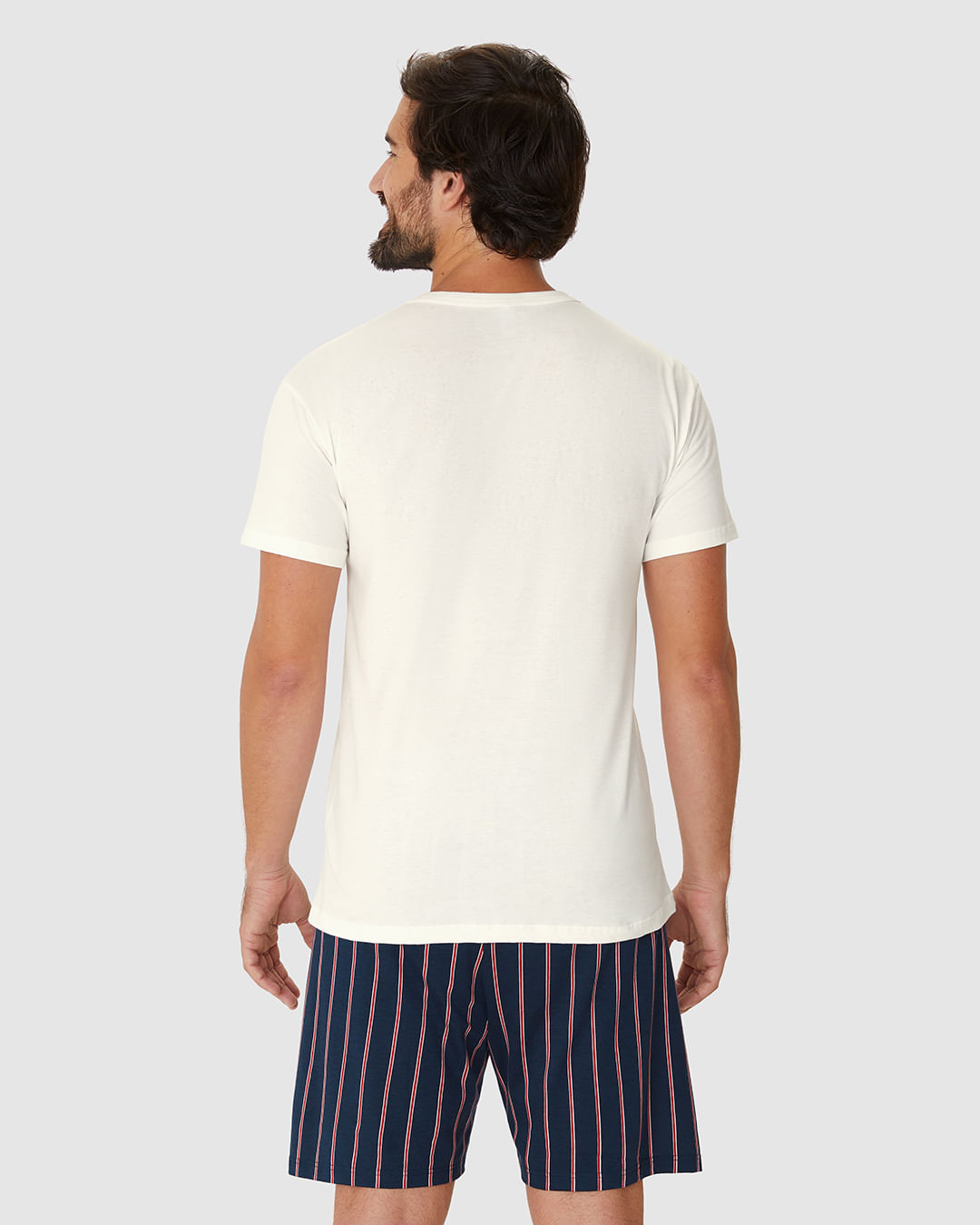 Pijama Curto Masculino Sleep Squad Best Dad Em Algodão - Imagem 30