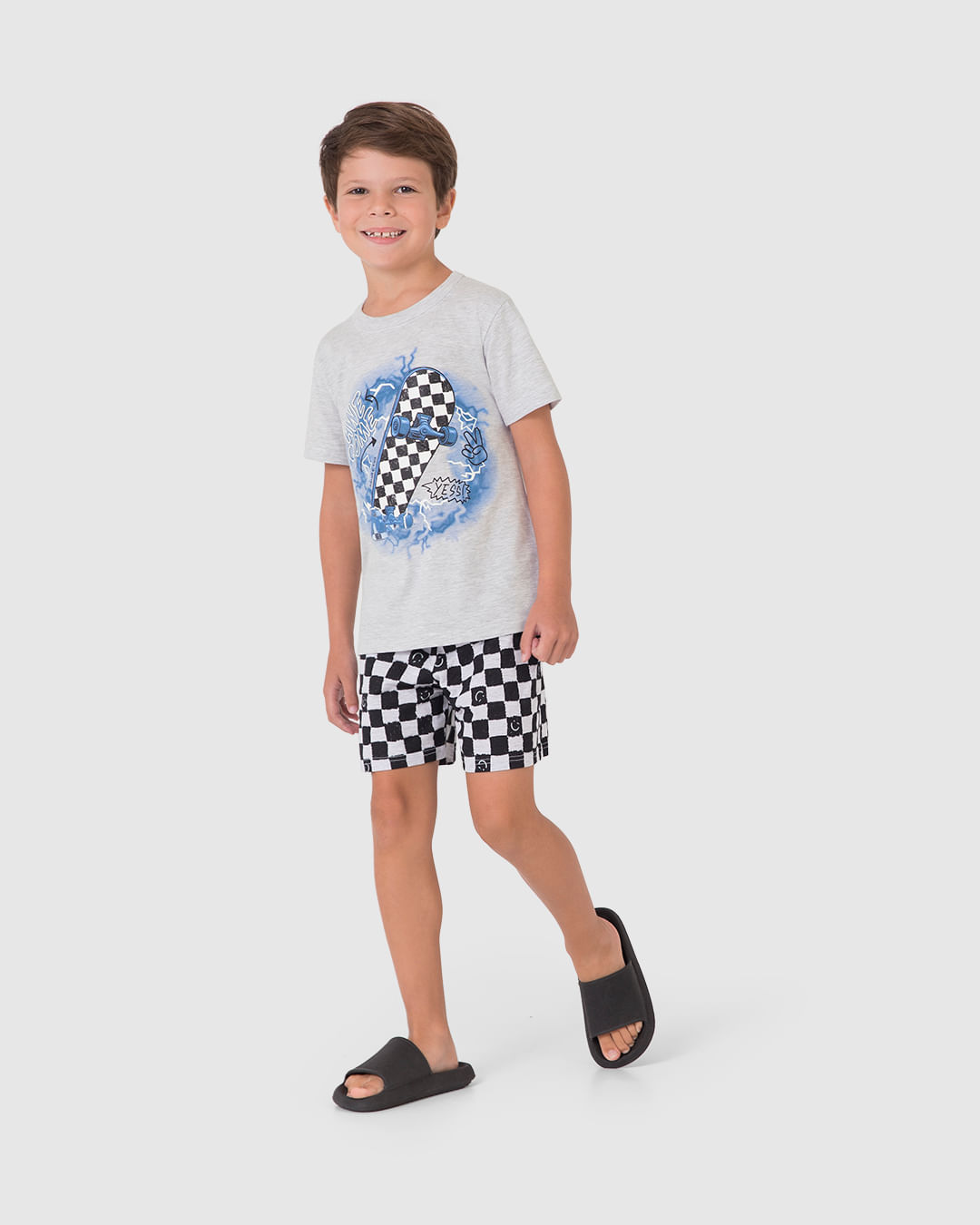 Pijama Infantil Menino 3 Peças Awesome em Algodão Malwee Kids