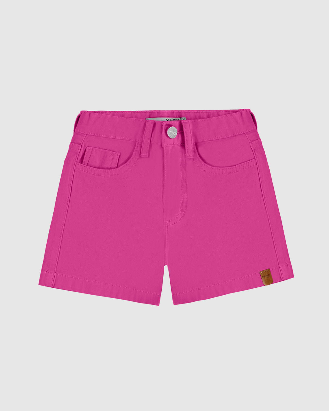 Shorts Infantil Menina Cintura Elástico Ajustável Em Sarja Stretch Malwee Kids - Imagem 19