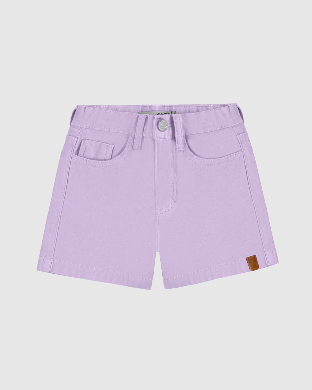 Shorts Infantil Menina Cintura Elástico Ajustável Em Sarja Stretch Malwee Kids - Imagem 21