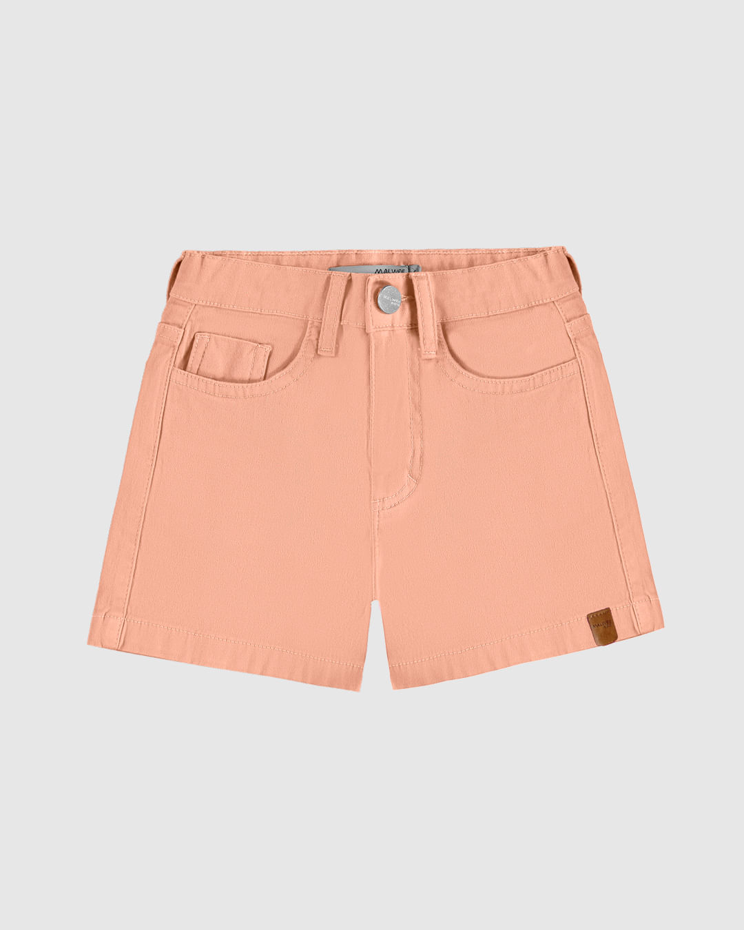 Shorts Infantil Menina Cintura Elástico Ajustável Em Sarja Stretch Malwee Kids - Imagem 17