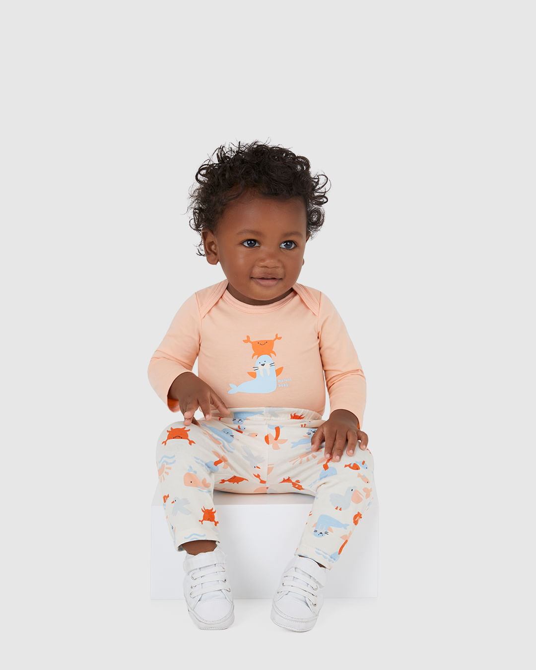 Calça Infantil Unissex Estampada Cós Elástico Em Algodão Malwee Kids