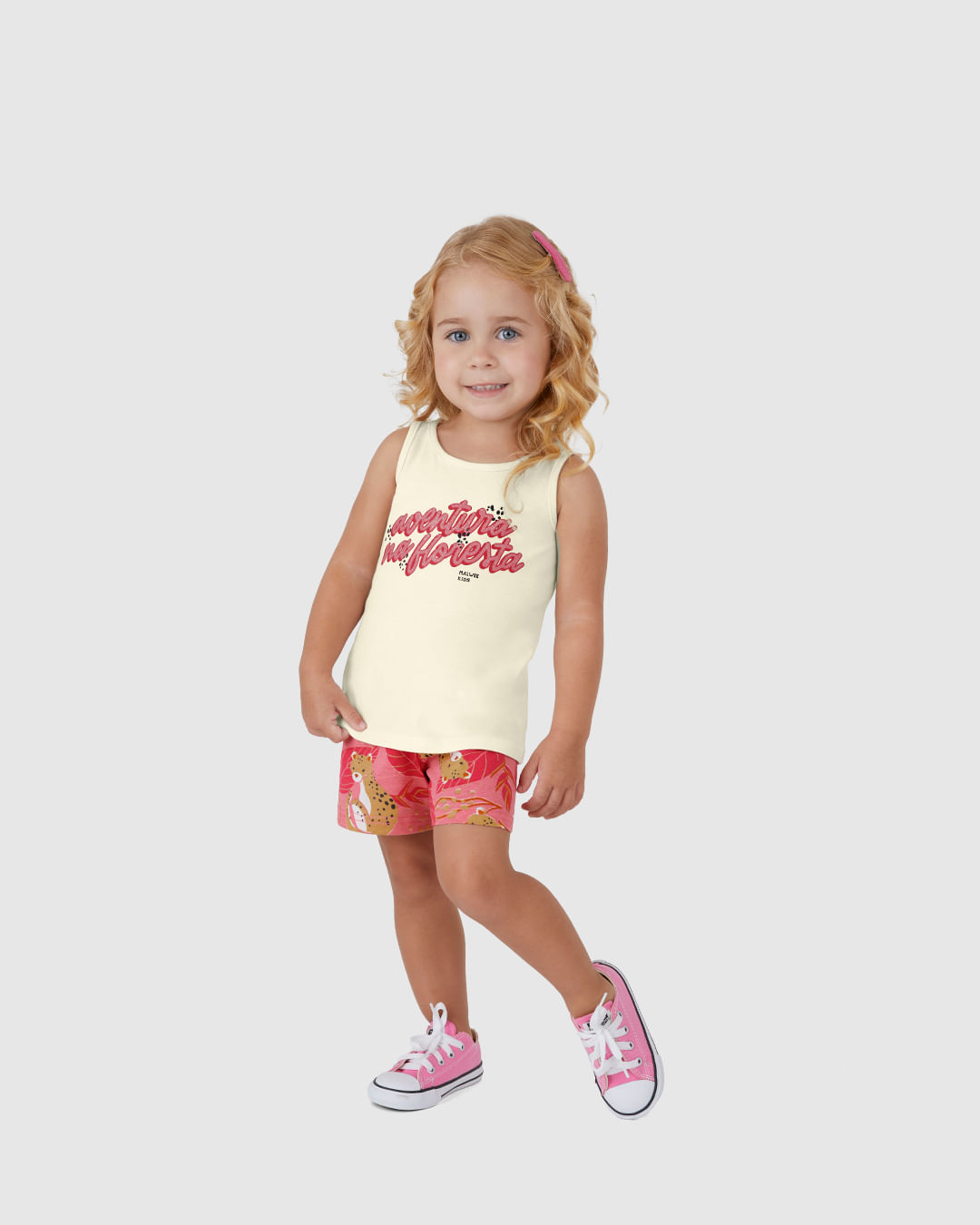 Conjunto Infantil Menina Aventura Na Floresta Em Algodão Malwee Kids - Imagem 9