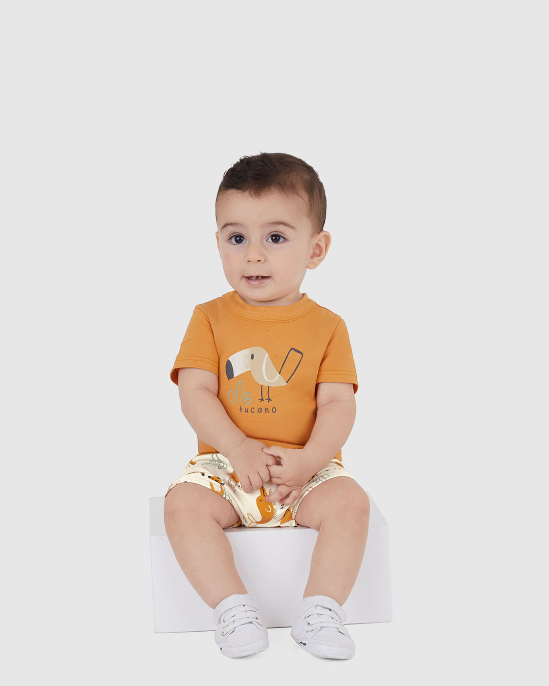 Conjunto Infantil Menino Estampa Tucano em Algodão Malwee Kids