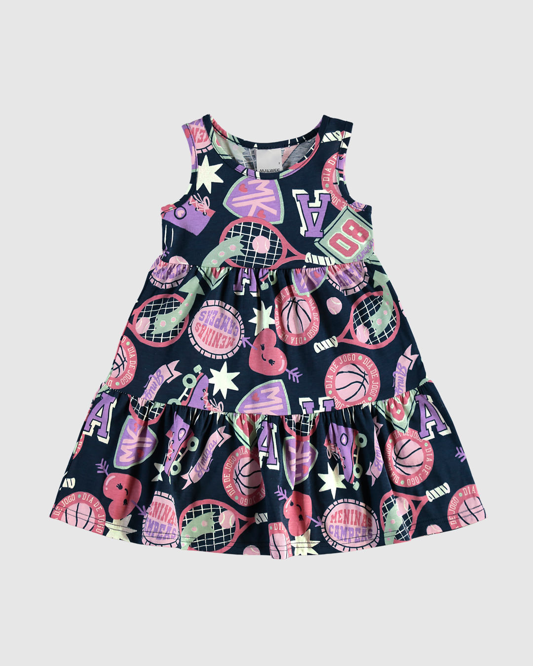 Vestido Infantil Marias Meninas Campeãs Em Algodão Malwee Kids - Imagem 6