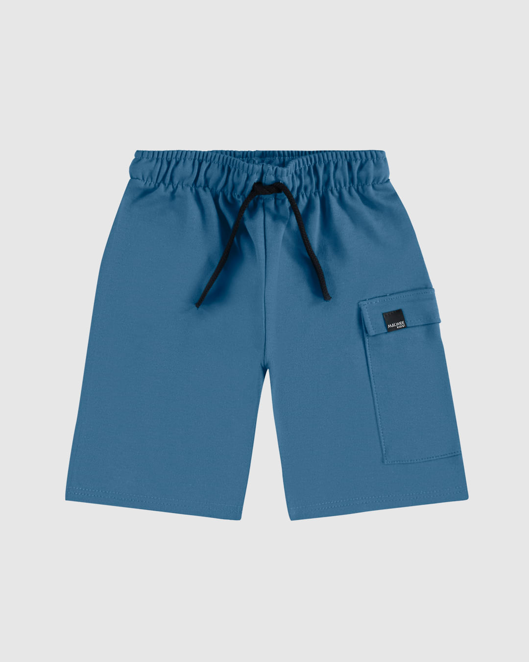 Bermuda Infantil Menino Bolso Lateral Com Lapela Em Moletinho Malwee Kids - Imagem 5