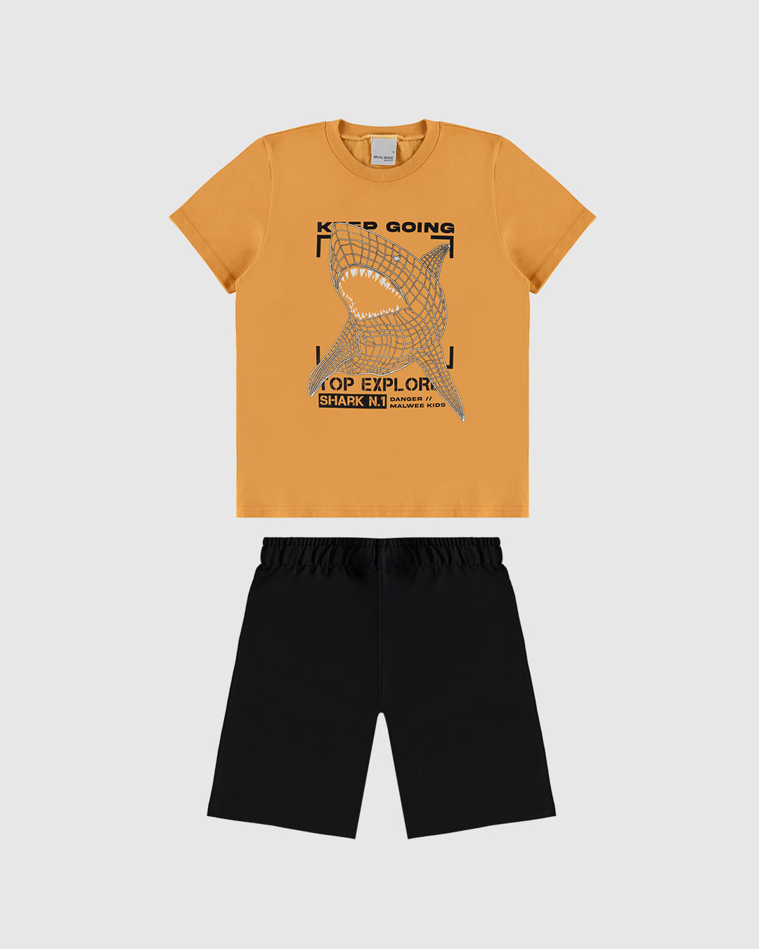 Conjunto Infantil Menino Camiseta Manga Curta E Bermuda Malwee Kids
