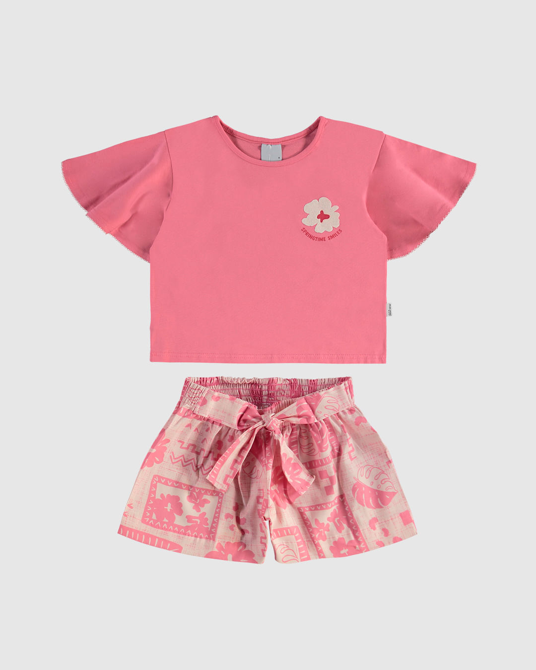 Conjunto Infantil Menina Springtimes Smiles Em Algodão Malwee Kids - Imagem 5