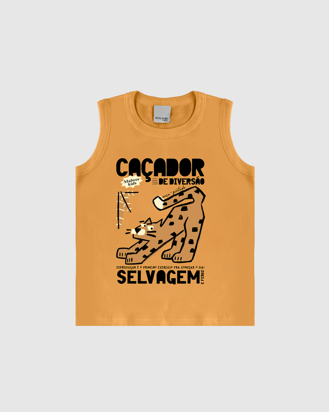 Regata Infantil Menino Caçador De Diversão Em Algodão Malwee Kids