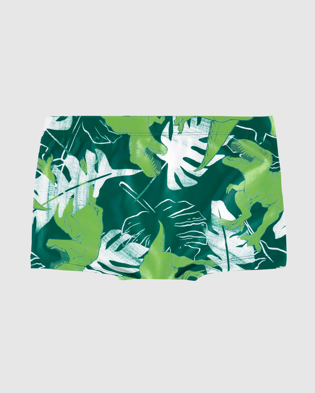 Sunga Boxer Infantil Menino Estampa Folhagem Em Malha UV50+ Malwee Kids