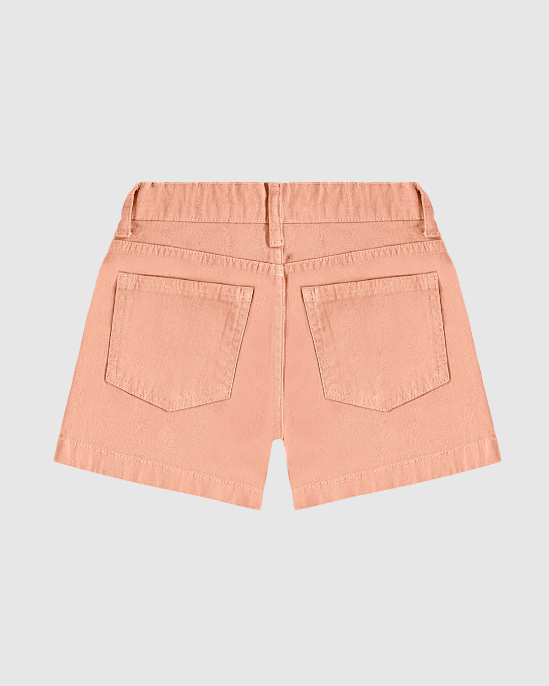 Shorts Infantil Menina Cintura Elástico Ajustável Em Sarja Stretch Malwee Kids - Imagem 2