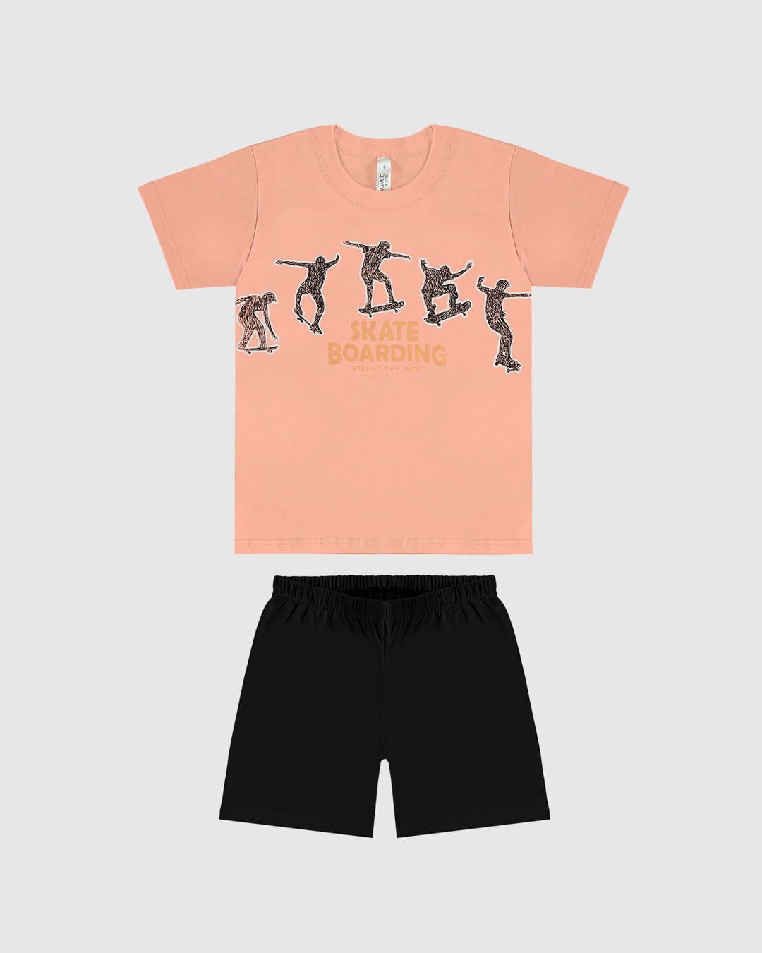 Pijama Infantil Menino Skate Boarding Repeat The Jump Em Algodão Malwee Kids - Imagem 4