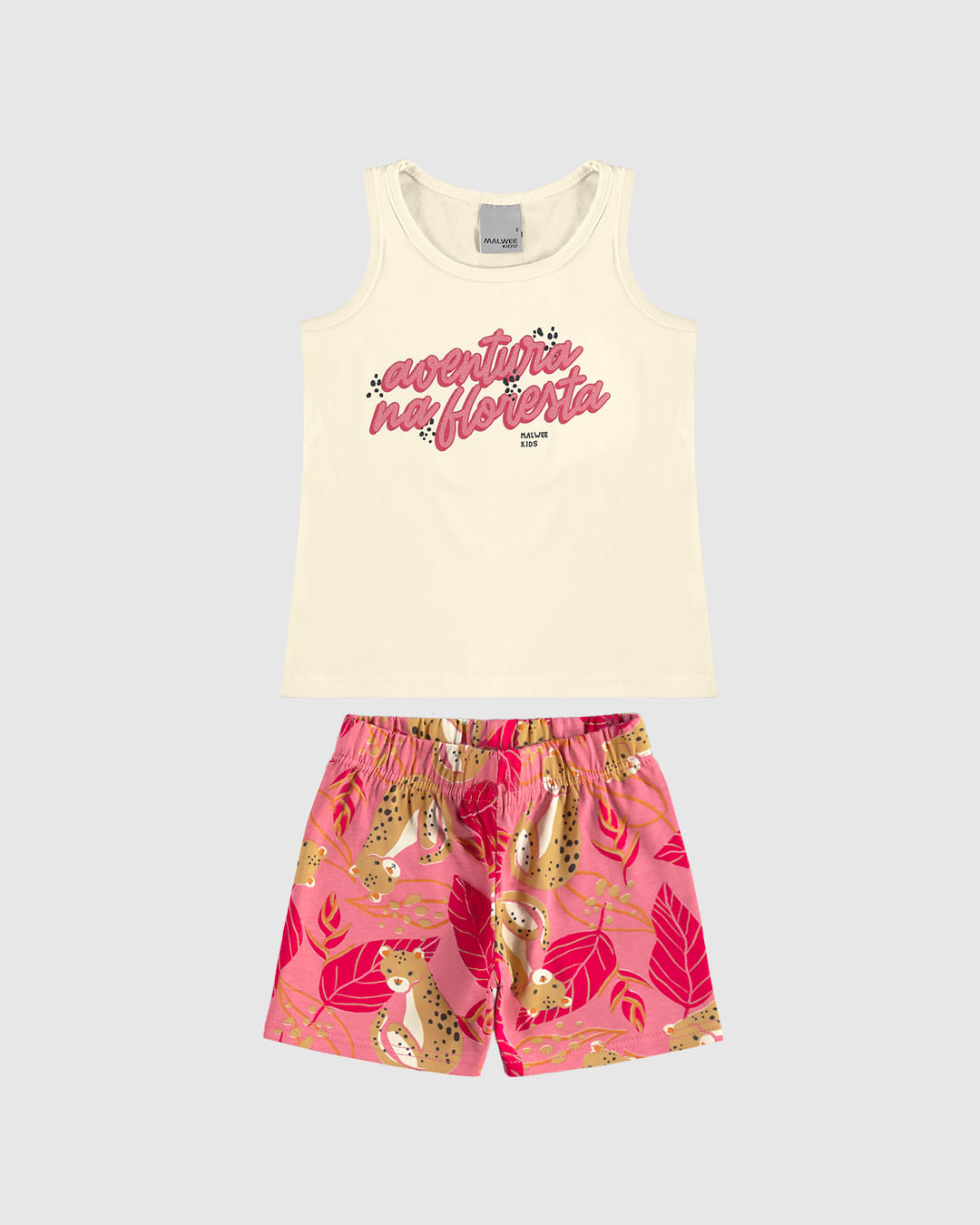 Conjunto Infantil Menina Aventura Na Floresta Em Algodão Malwee Kids - Imagem 8
