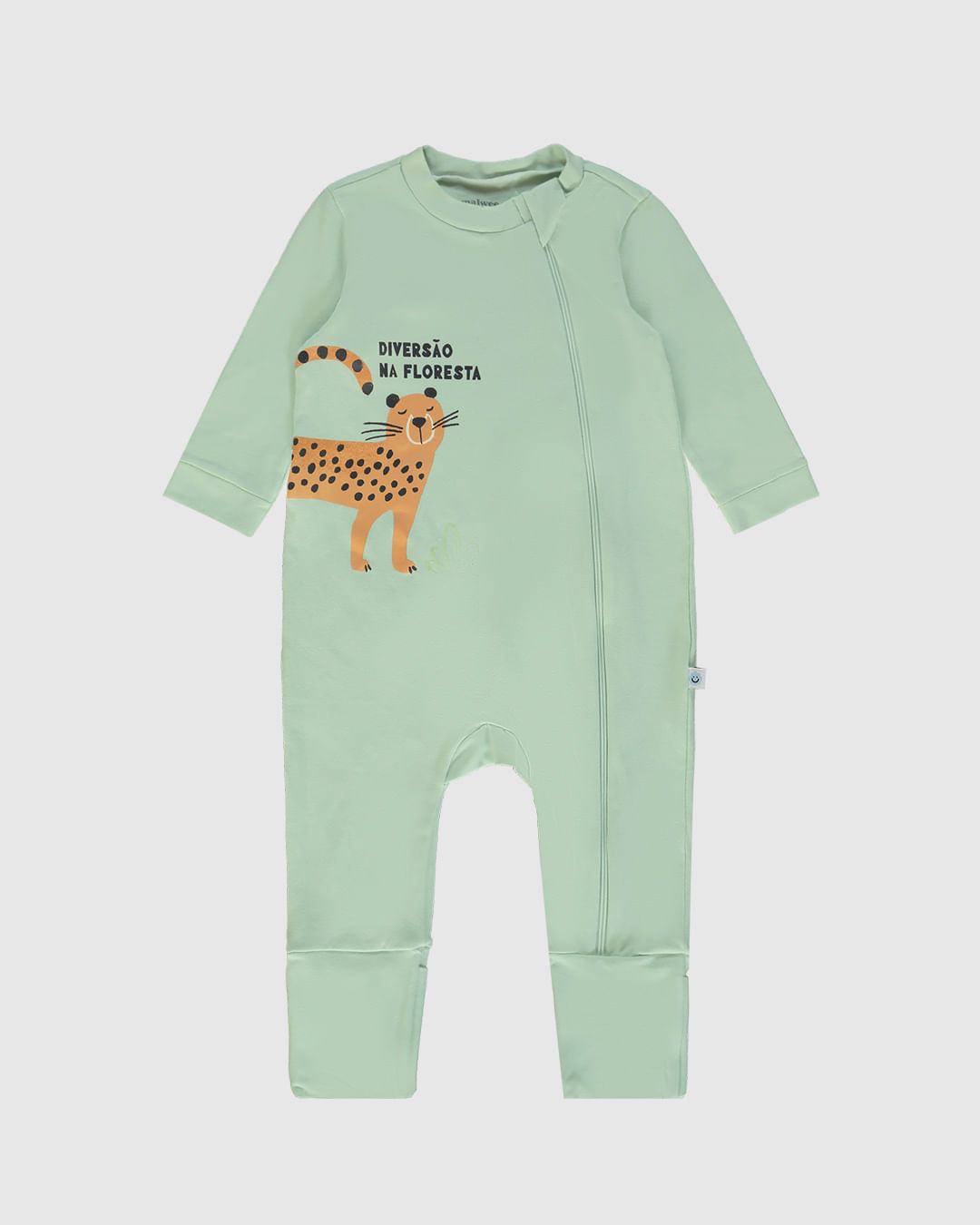 Macacão Bebê Menino Pezinho Diversão na Floresta Em Algodão Malwee Kids - Imagem 2