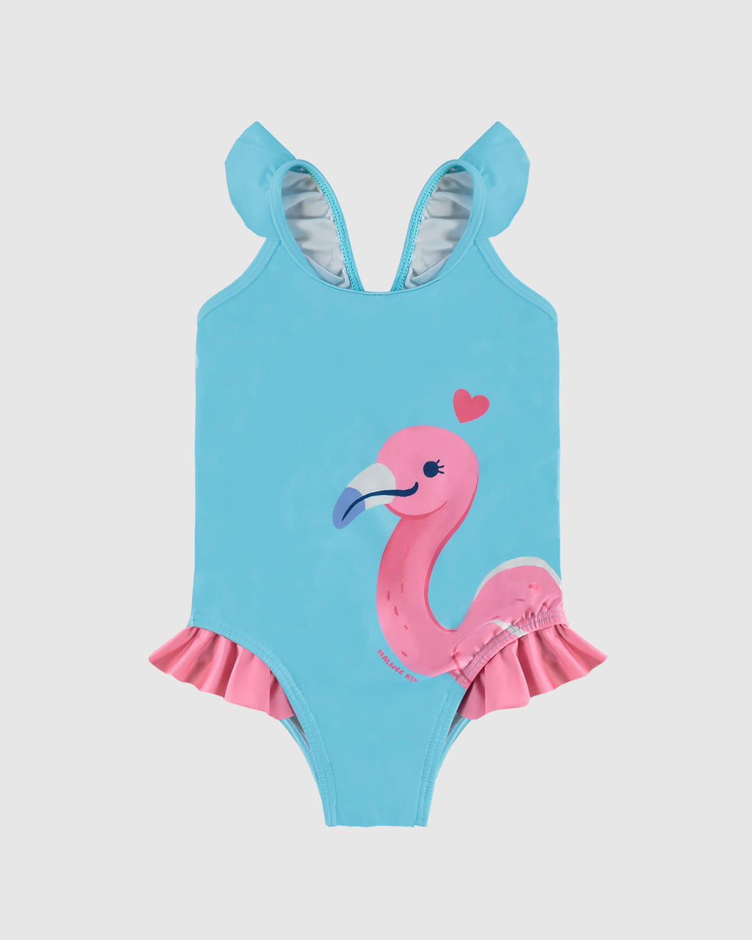 Maiô Infantil Menina Estampa Flamingo Em Malha UV50+ Malwee Kids - Imagem 10
