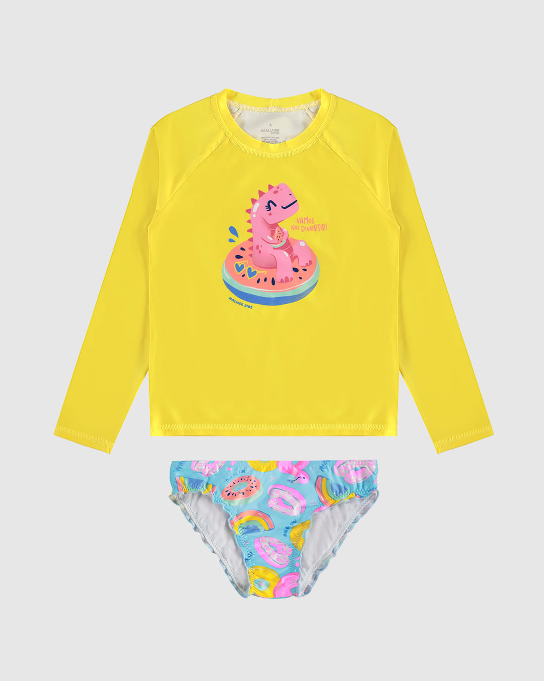 Conjunto Infantil Menina Vamos Nos Divertir! Em Malha UV50+ Malwee Kids - Imagem 12