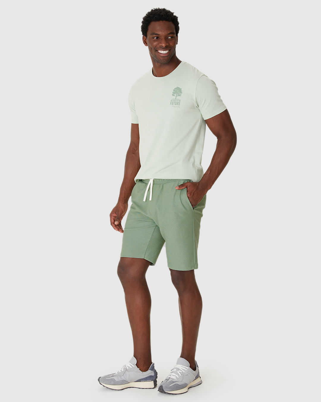 Bermuda Masculina Comfort Bolso Funcional em Moletom Sarjado