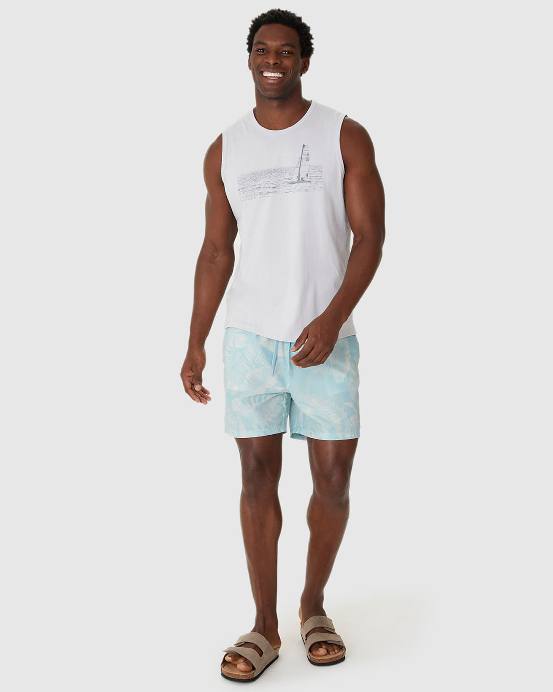 Shorts Masculino Cadarço Funcional Em Microfibra - Imagem 25