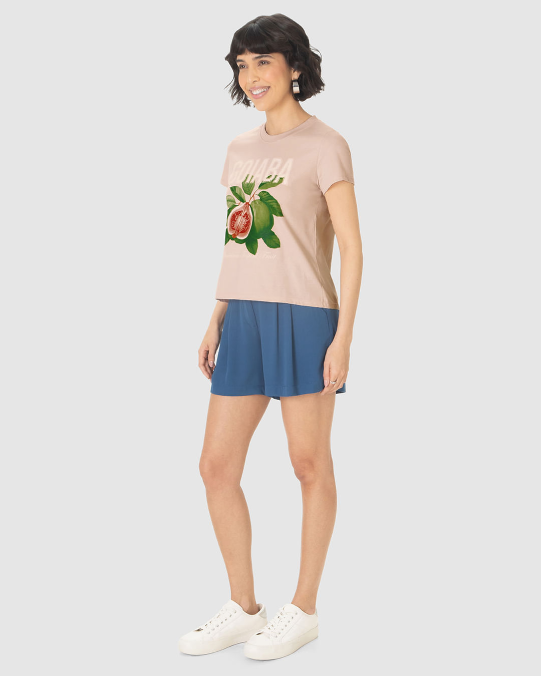 Camiseta Feminina Goiaba American Tropical Fruit Em Algodão - Imagem 2