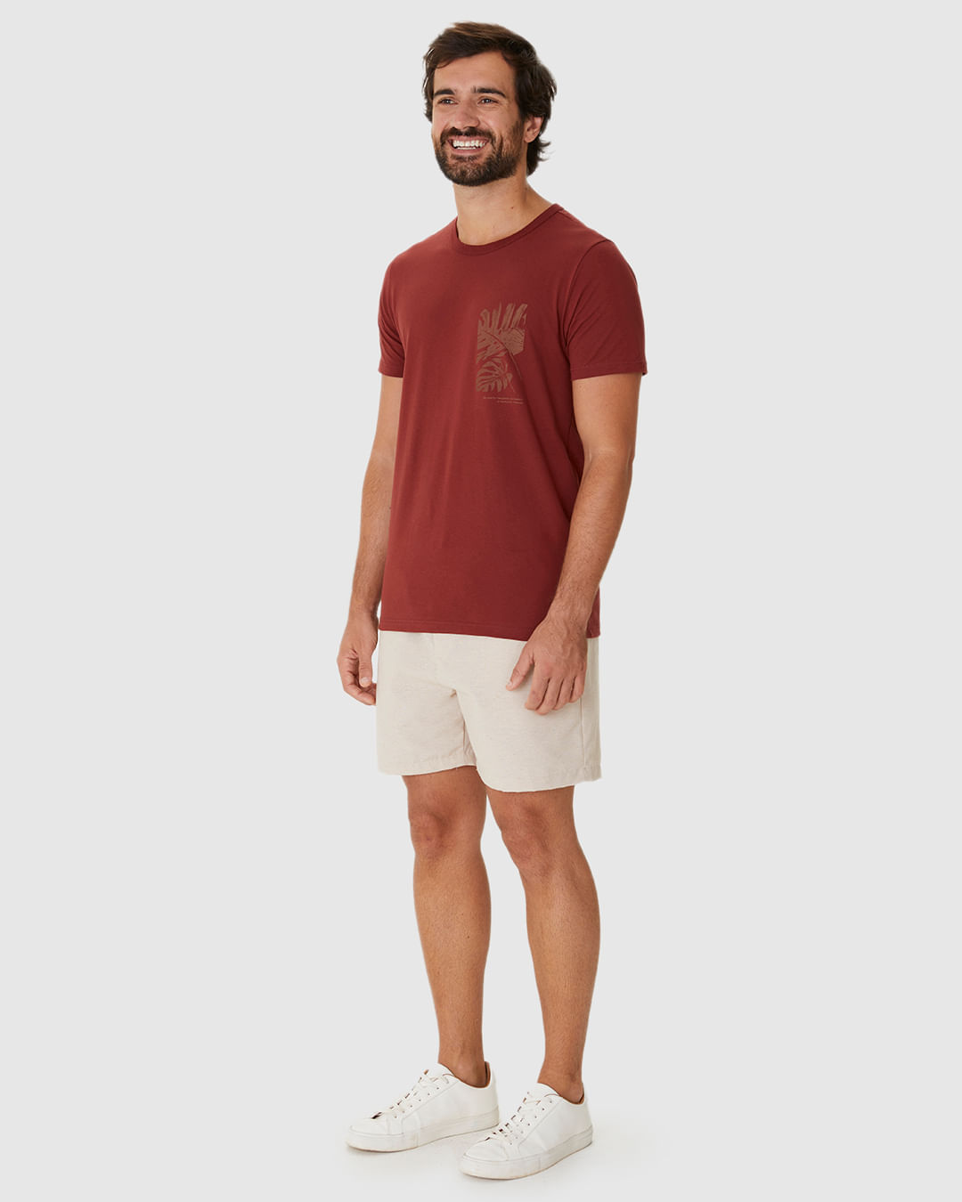 Camiseta Masculina Decote Redondo We Care For The Planet Em Algodão - Imagem 2