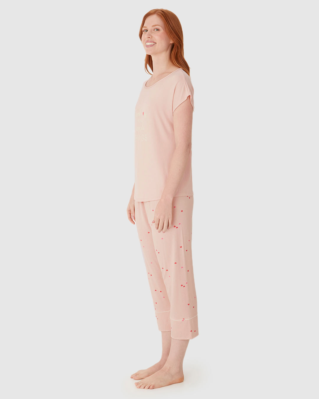 Pijama Longo Feminino Find Love In The Simple Things Em Viscose Stretch - Imagem 2