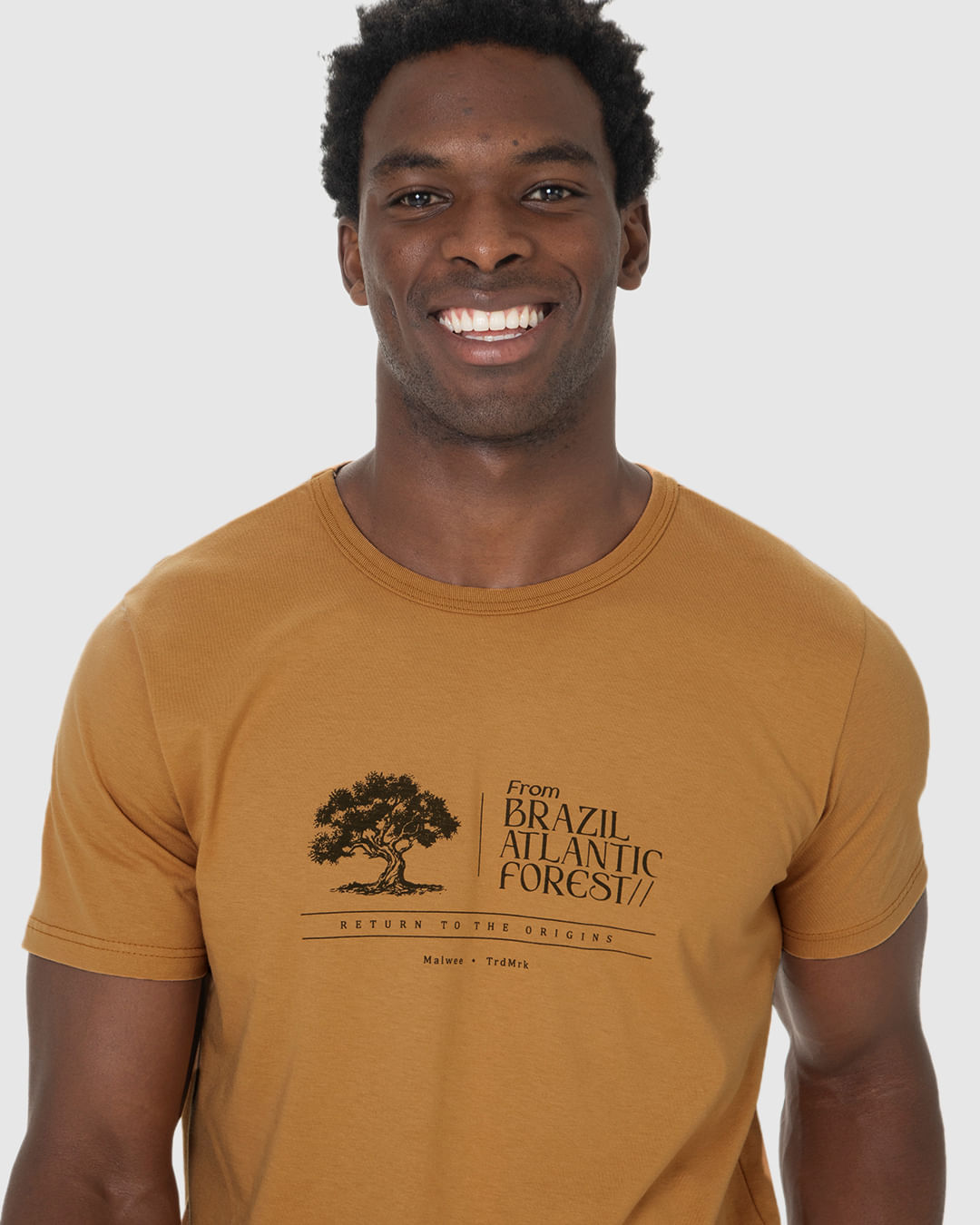 Camiseta Masculina Estampa Frontal Manga Curta Em Algodão - Imagem 3