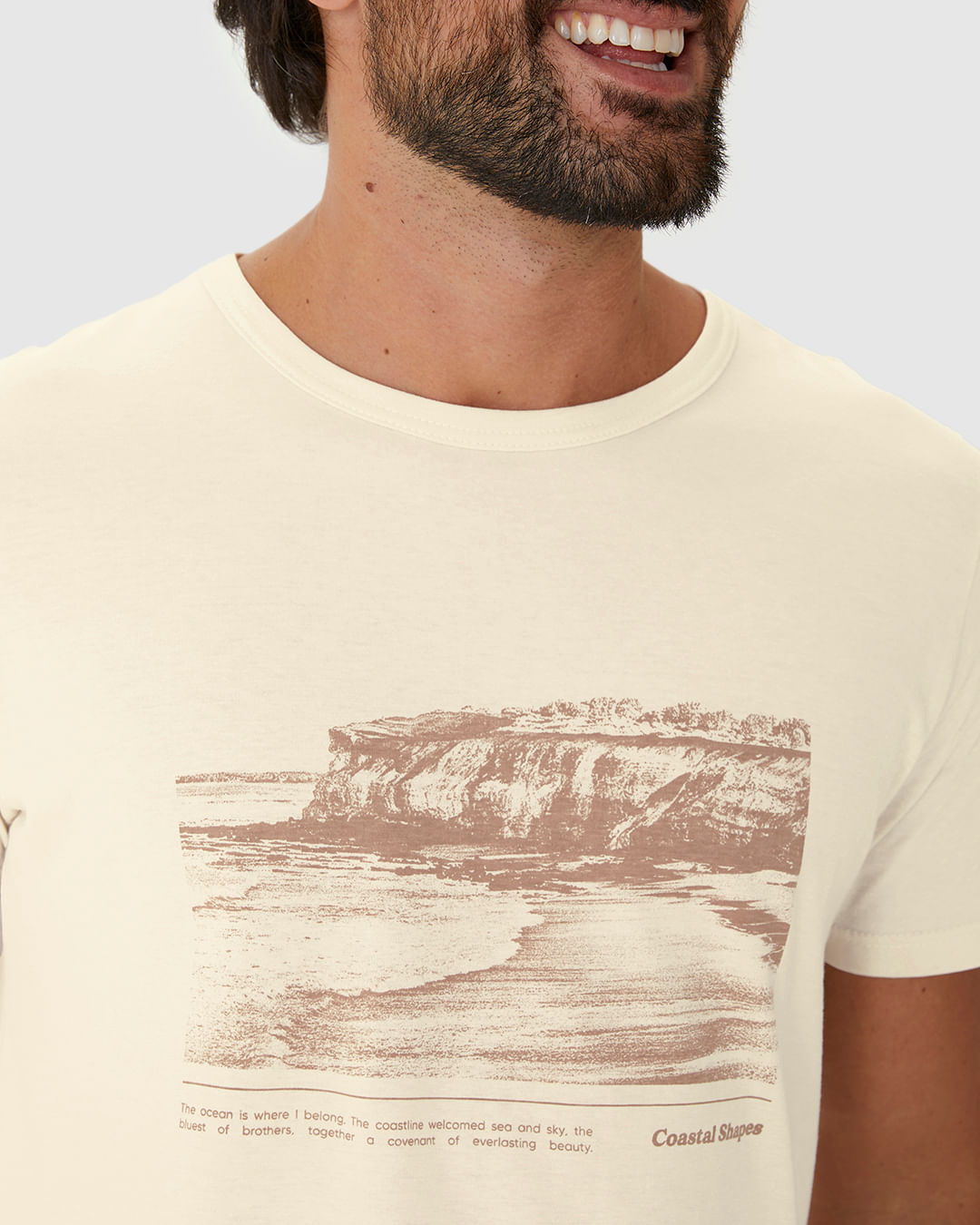 Camiseta Masculina Decote Redondo Coastal Shapes Em Algodão - Imagem 18