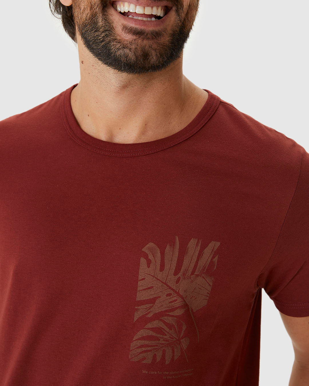 Camiseta Masculina Decote Redondo We Care For The Planet Em Algodão - Imagem 18