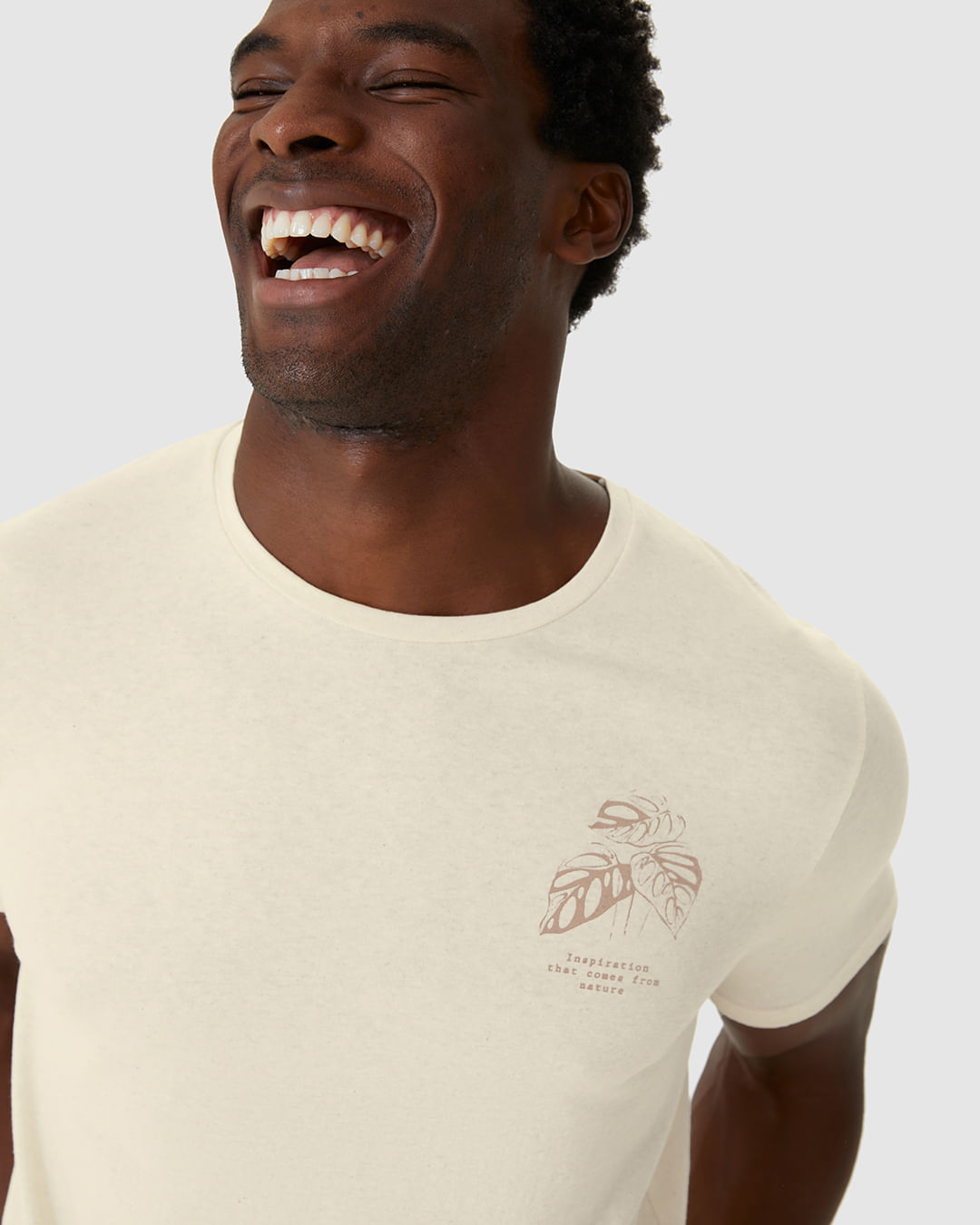 Camiseta Masculina Decote Redondo Manga Curta Estampa Peitoral Em Malha Linho - Imagem 23