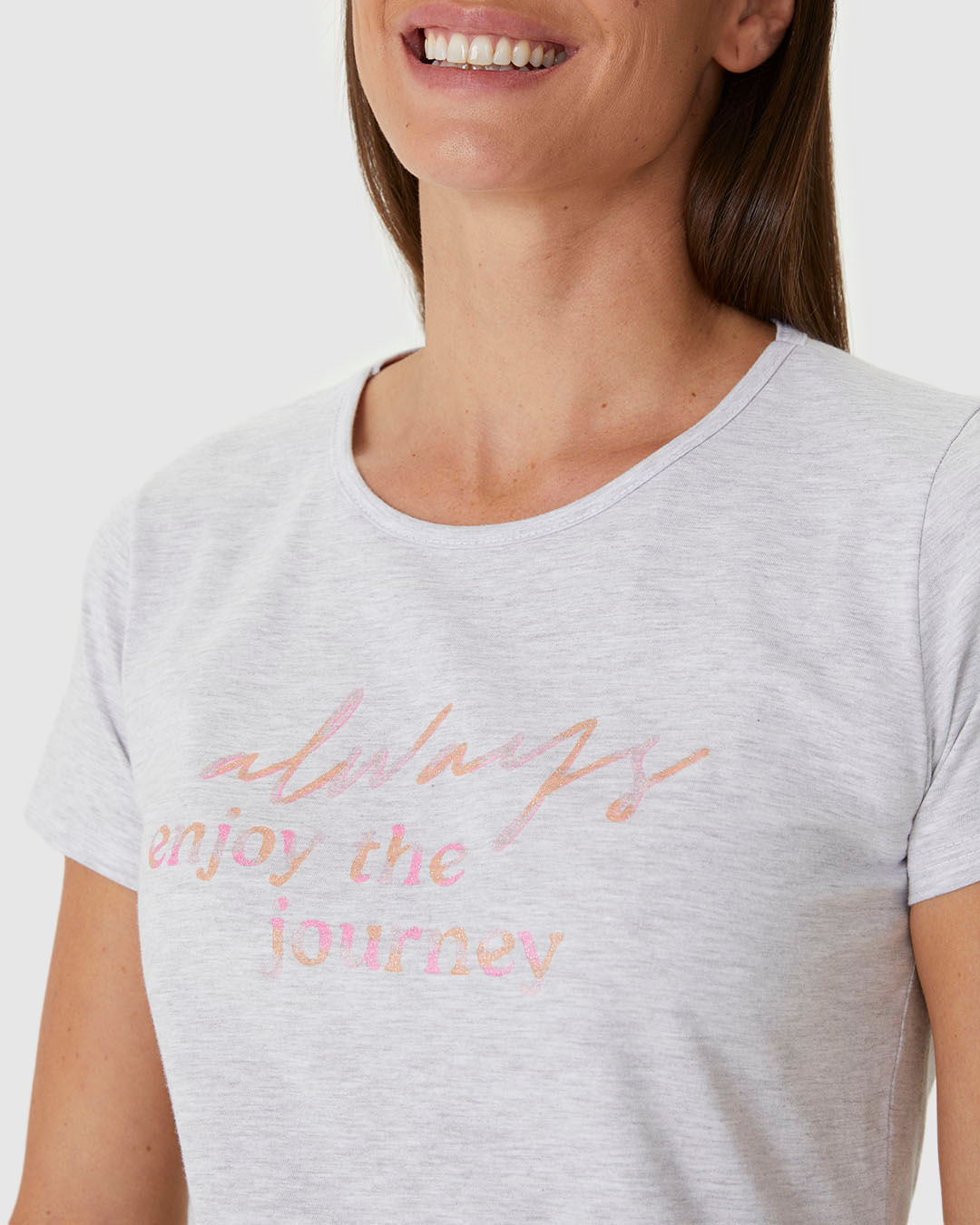 Pijama Curto Feminino Blusa Estampa Com Glitter Em Algodão - Imagem 15