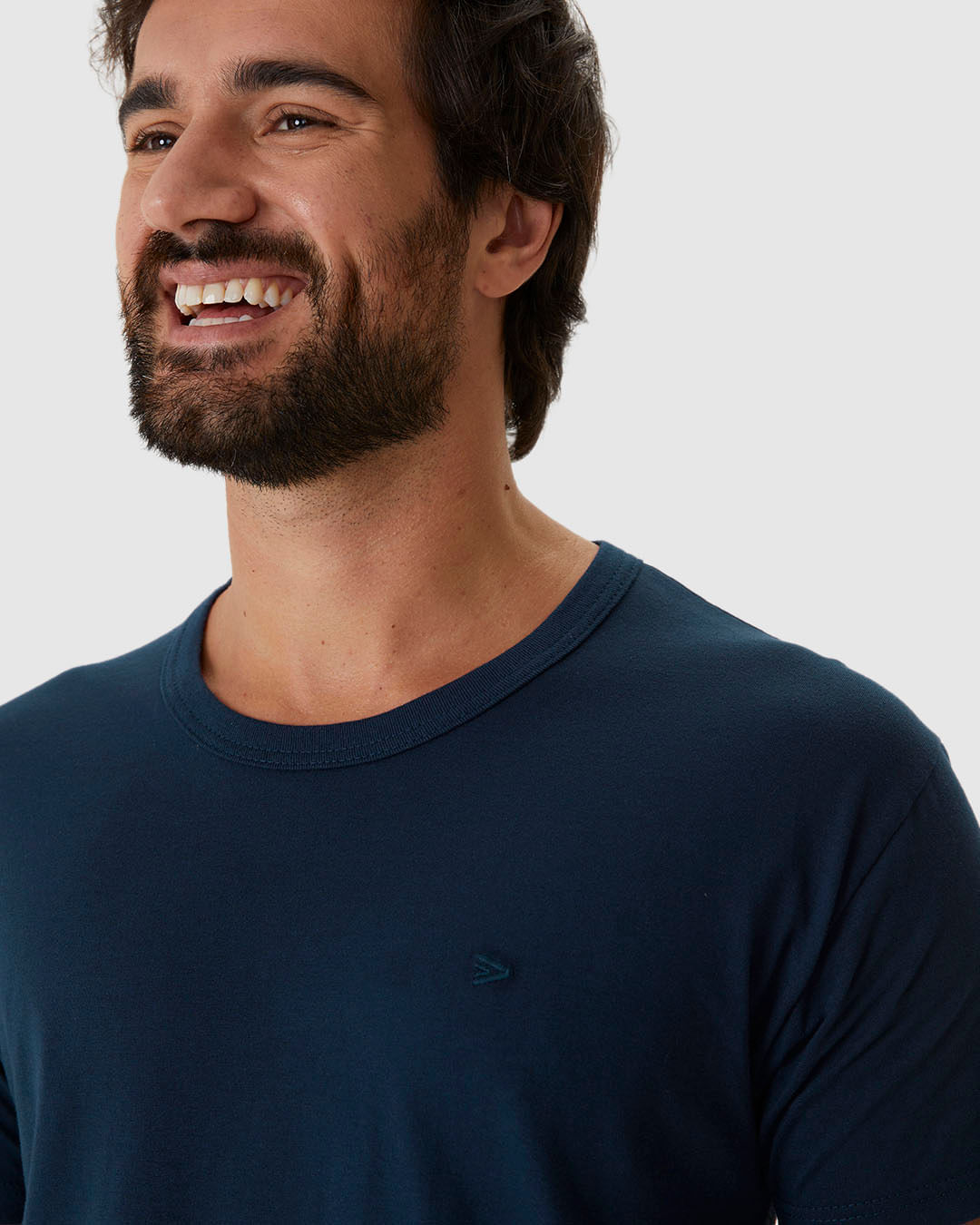 Pijama Curto Masculino Camiseta E Shorts Em Malha Fio A Fio - Imagem 9