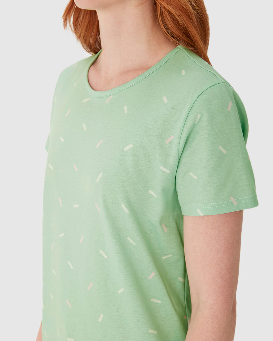 Pijama Curto Feminino Estampado Shorts Barra Picot Em Algodão - Imagem 23