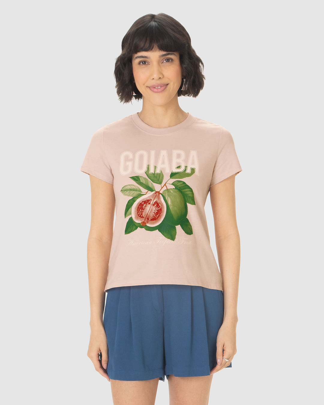 Camiseta Feminina Goiaba American Tropical Fruit Em Algodão - Imagem 19