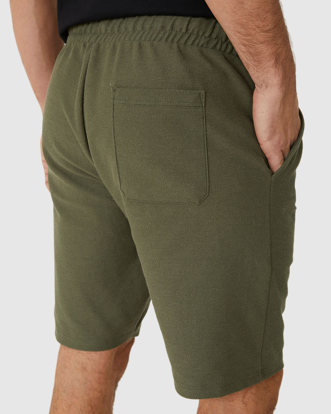 Bermuda Masculina Comfort Bolso Funcional Em Moletom Sarjado - Imagem 10