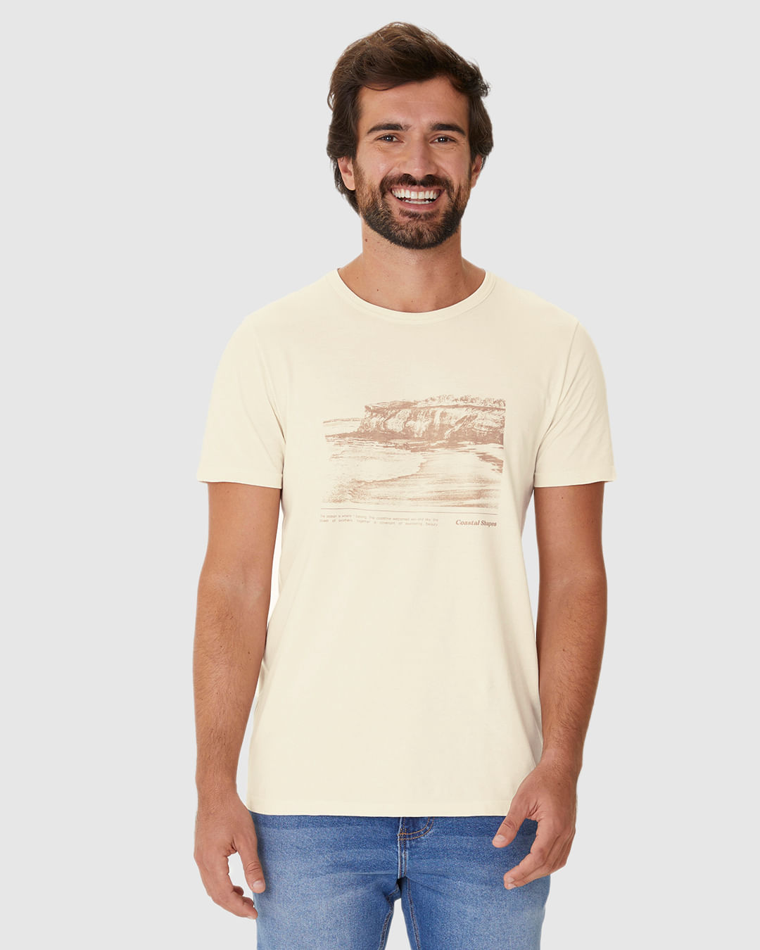 Camiseta Masculina Decote Redondo Coastal Shapes Em Algodão - Imagem 19
