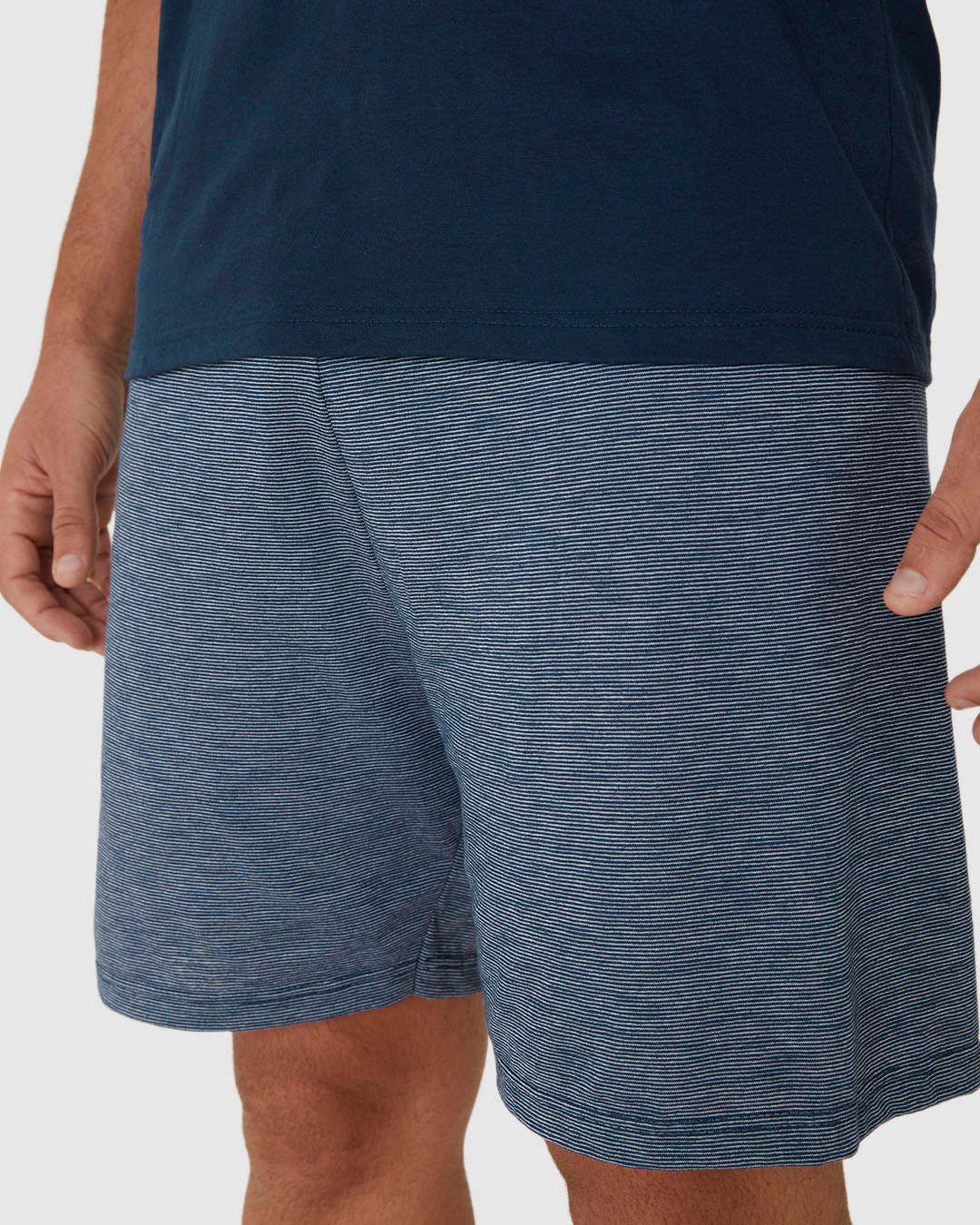 Pijama Curto Masculino Camiseta E Shorts Em Malha Fio A Fio - Imagem 22