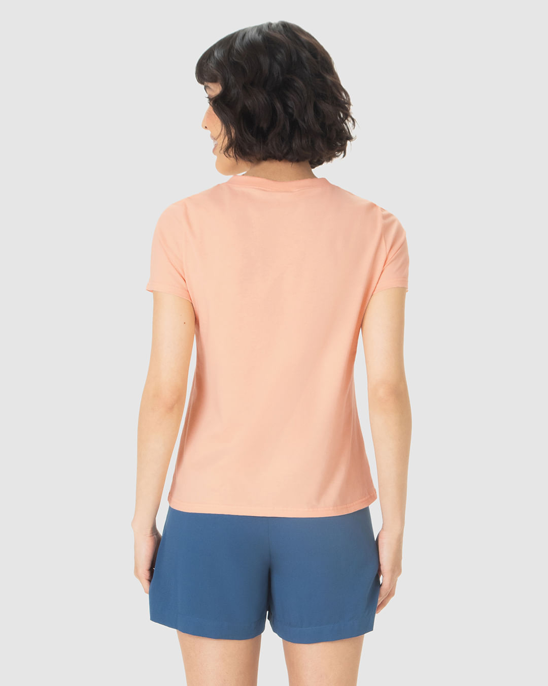 Camiseta Feminina Manga Curta Amor Em Quatro Patas Em Algodão - Imagem 5