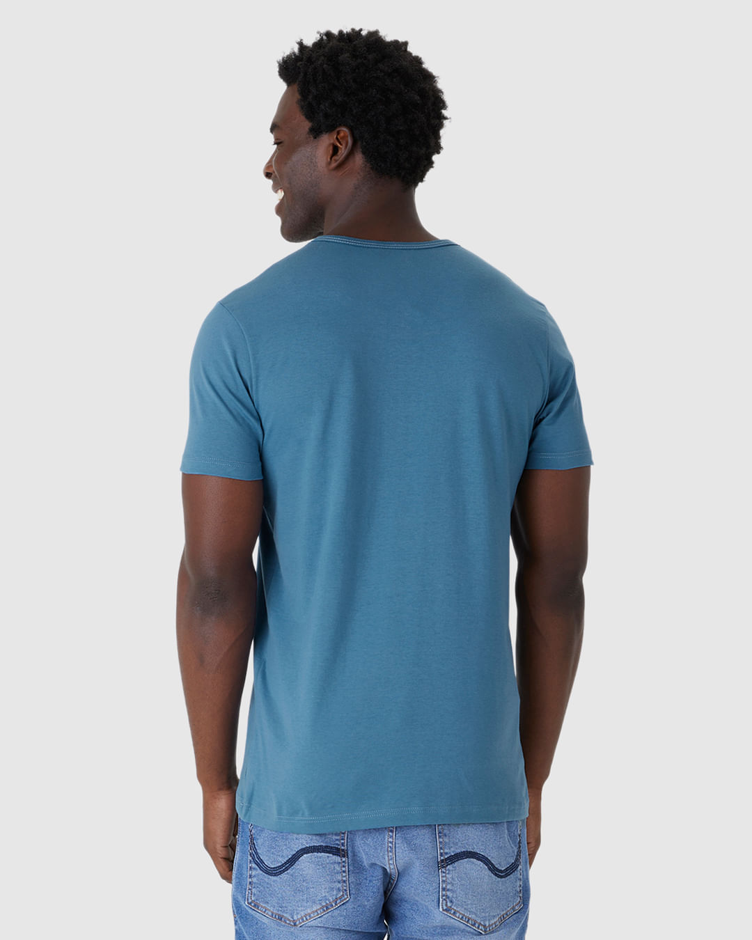 Camiseta Masculina Be Present Estampa Alto Relevo Em Algodão - Imagem 15