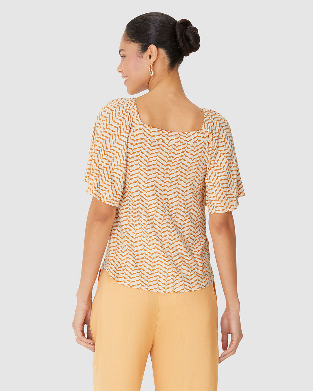 Blusa Feminina Estampada Decote Reto Em Malha Viscolinho Stretch - Imagem 20
