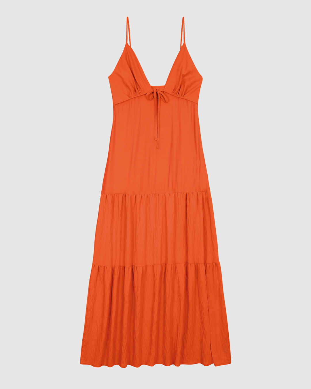 Vestido Longo Feminino Marias Busto Com Amarração Em Viscose - ENFIM