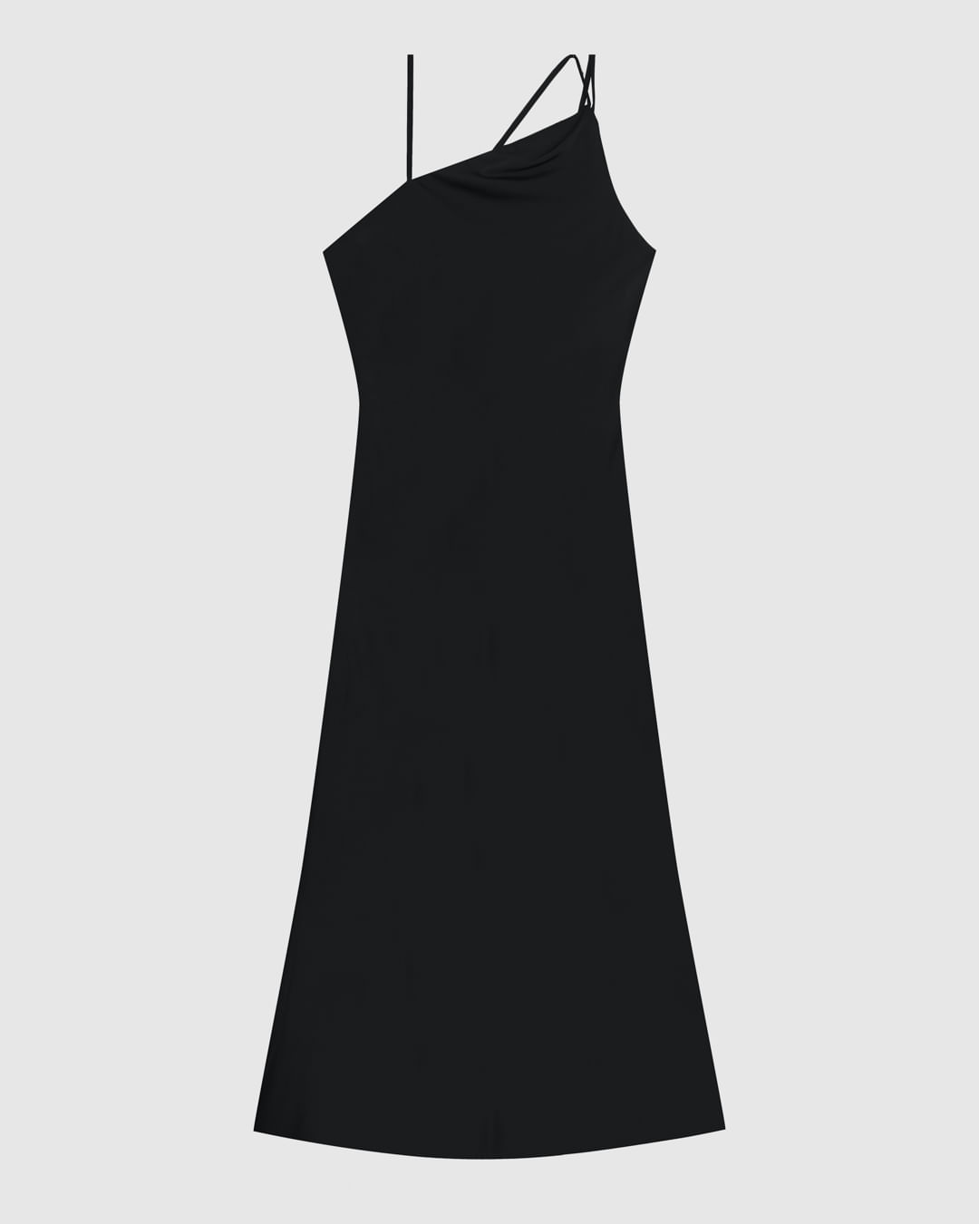 Vestido Longo Feminino Evasê Alça Com Regulagem Em Cetim - ENFIM - Imagem 7