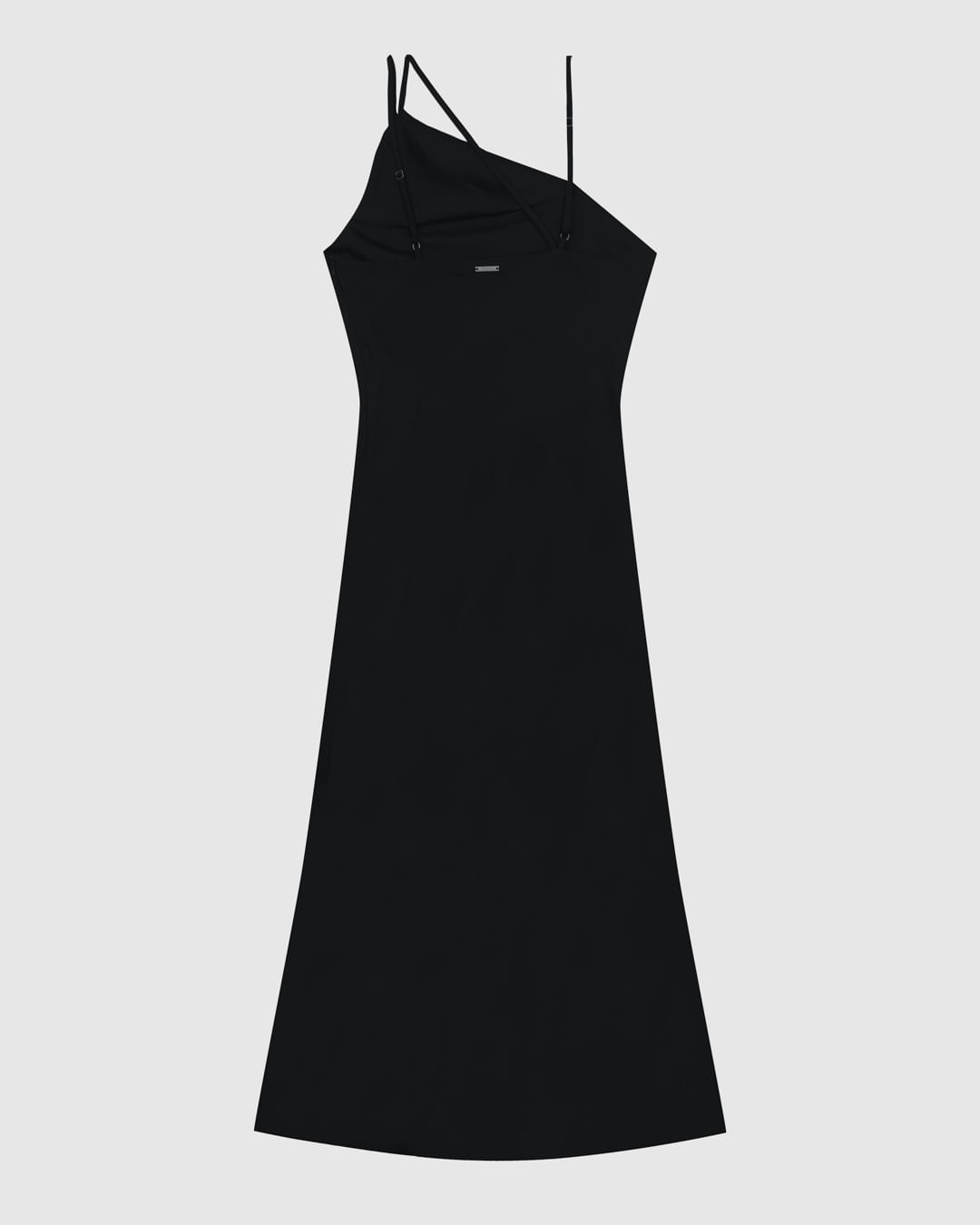 Vestido Longo Feminino Evasê Alça Com Regulagem Em Cetim - ENFIM - Imagem 6